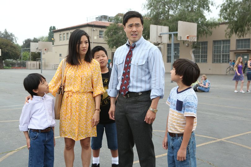 Constance Wu and Randall Park in Fresh Off the Boat.