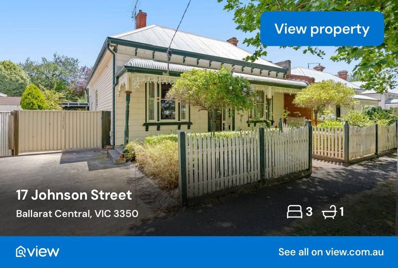 17 Johnson Street, Ballarat Central has a price guide of $695k to $725k.