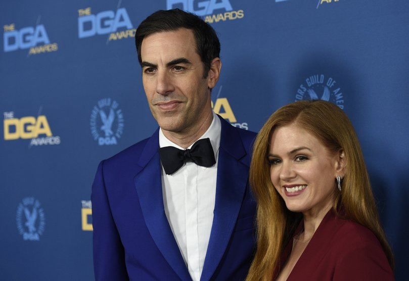 Sacha Baron Cohen and Isla Fisher.