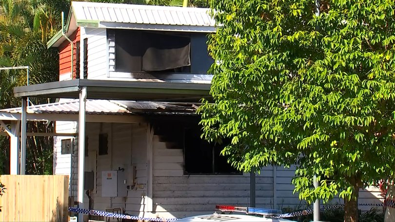 A fire has tore through the Townsville family home. 