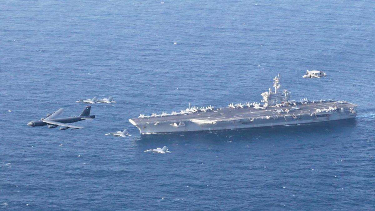 US shoots down Iranian drone it says was flying toward aircraft carrier