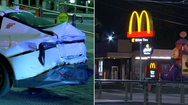 A teen boy was stabbed and struck by a car in a brutal St Kilda attack.