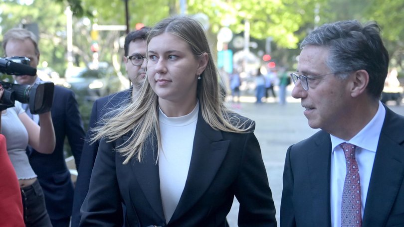 Former ministerial adviser Brittany Higgins. 