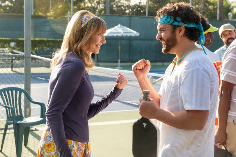 Mary Steenburgen and Jake Johnson in The Dink.