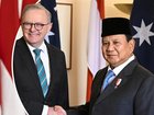 Anthony Albanese and Prabowo Subianto are set to sign the deal they negotiated in November. (Lukas Coch/AAP PHOTOS)