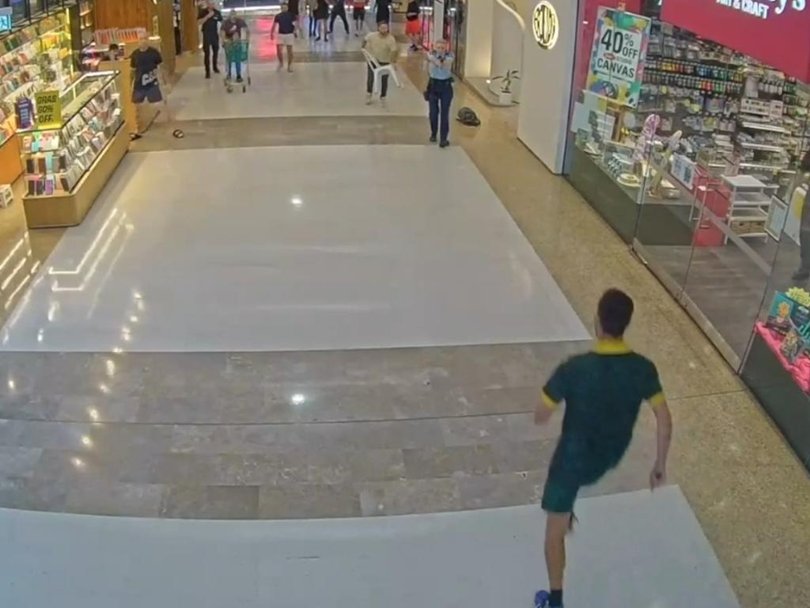 Footage captured parts of Joel Cauchi’s rampage through the centre. Picture: Supplied.