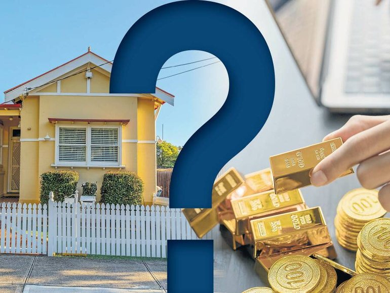 The house or the gold: experts have their say on the difference in investing in both. Pics: Shutterstock