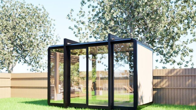 Elsewhere Pods' 4m outdoor studios bring comfort and luxury whilst maintaining a strong connection to the natural surroundings.Pic Bunnings