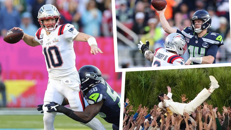 Scenes from the Super Bowl action - and Bad Bunny's half-time set.