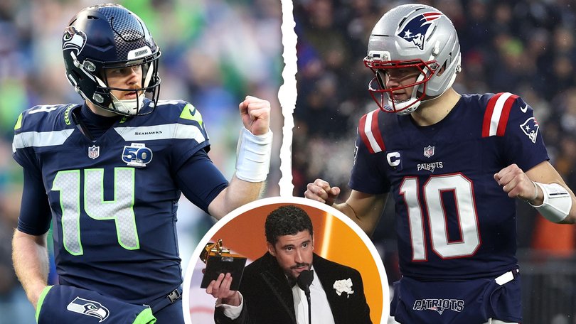 Sam Darnold and Drake Maye will battle it out as quarterbacks, while Bad Bunny will lead the half-time show.