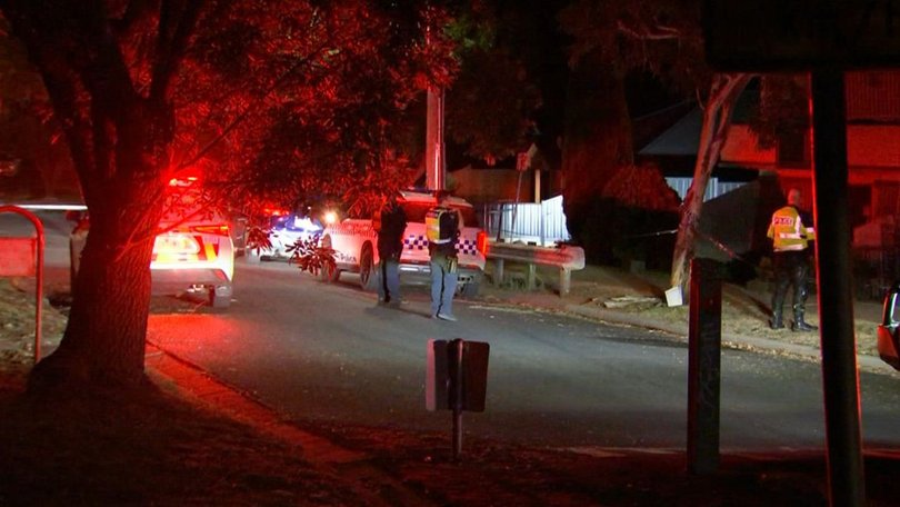 An alleged assault victim has been airlifted to hospital with burn injuries.