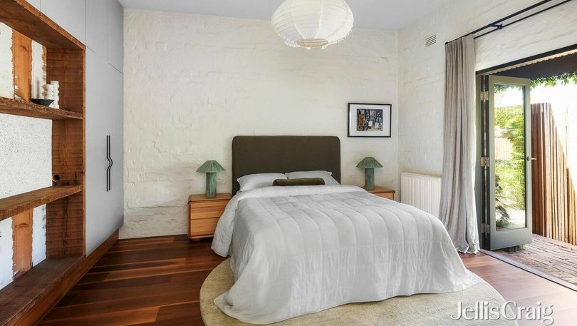 One of the three bedrooms.