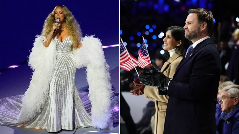 Mariah Carey put on a show as JD Vance was booed during the opening ceremony. 