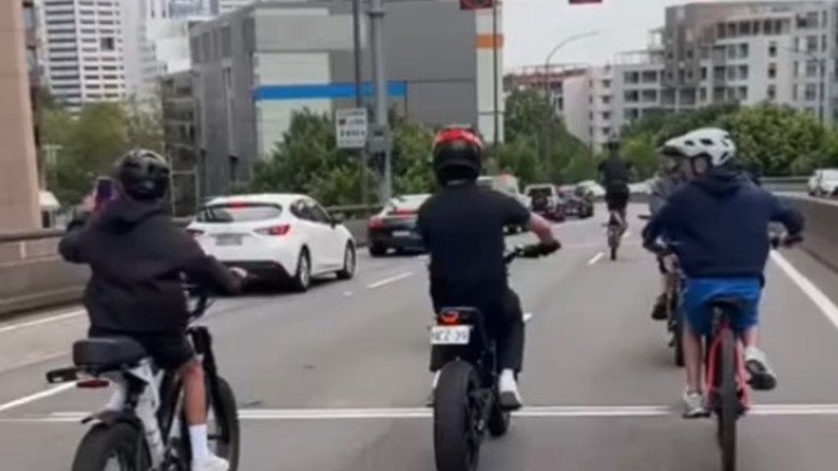 The riders were filming themselves and performing stunts. 