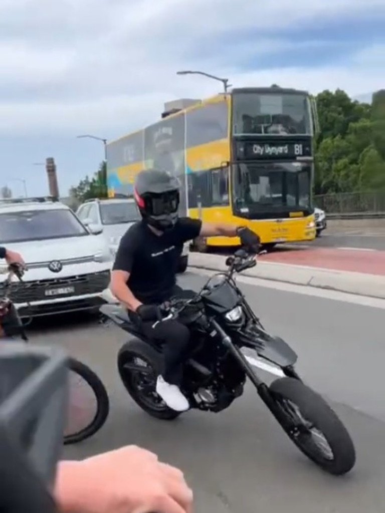 At least 40 e-bike riders were involved. Picture: NewsWire Handout