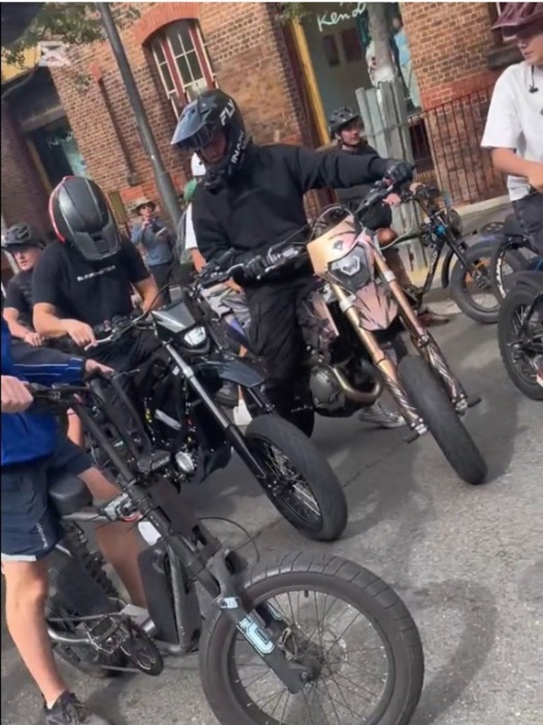 The e-bike group was slammed by police and politicians. Picture: NewsWire Handout