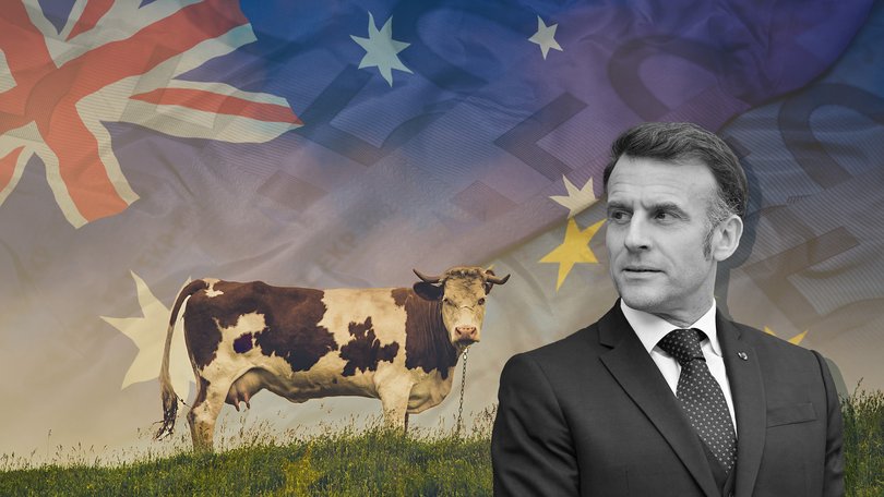 An Australia-EU trade deal appears to be facing a challenge from the French President.