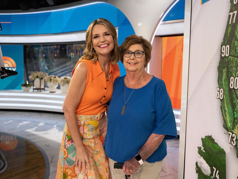 Savannah Guthrie and mother Nancy Guthrie. 