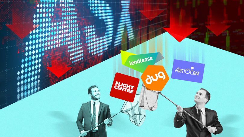 The current stock market dip for many blue-chip companies is the perfect time for investors to scoop up some bargains.