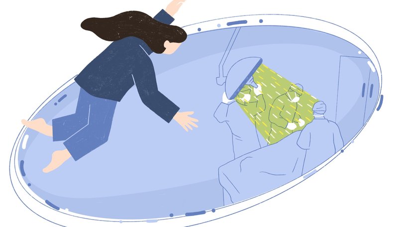 Knocking on death’s door.