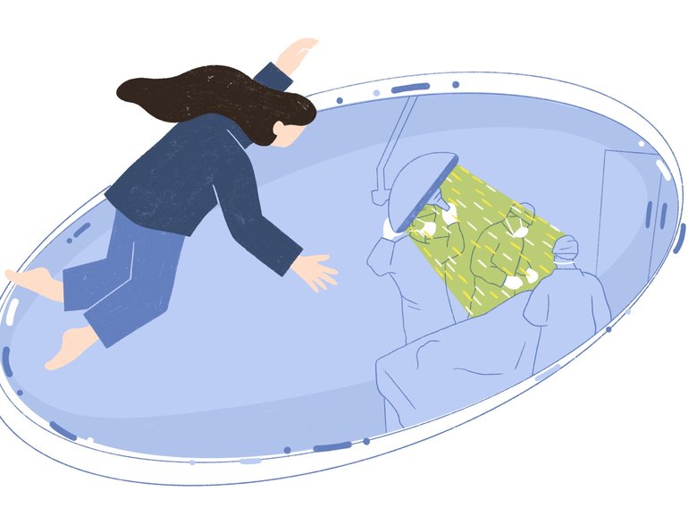 Knocking on death’s door.