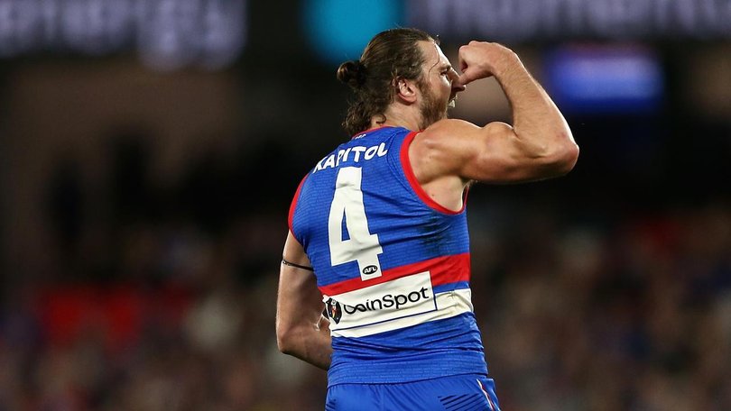 Western Bulldogs captain Marcus Bontempelli is among the AFL's highest-paid players. (Rob Prezioso/AAP PHOTOS)