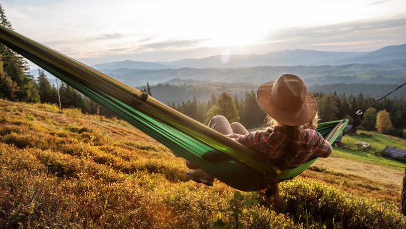 Creative rest might include spending time outdoors.