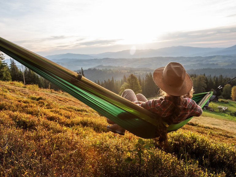 Creative rest might include spending time outdoors.