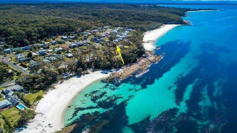The Hyams Beach home is back on the market.