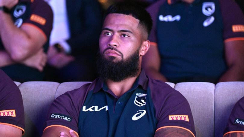 Brisbane teammates will be trying to convince Payne Haas to stay with the Broncos. (Darren England/AAP PHOTOS)