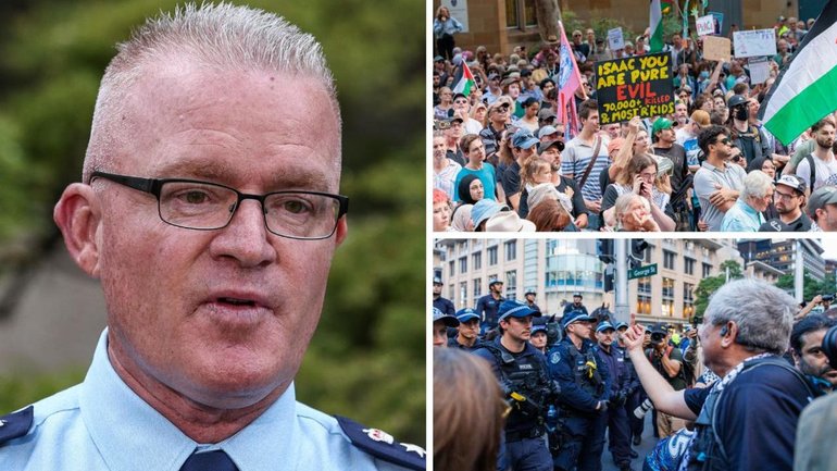 Police commissioner Mal Lanyon has warned protesters how a second rally scheduled in Sydney ends is in their hands.
