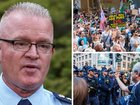 Police commissioner Mal Lanyon has warned protesters how a second rally scheduled in Sydney ends is in their hands.