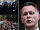 NSW Premier Chris Minns says protesters with intent of clashing with police.