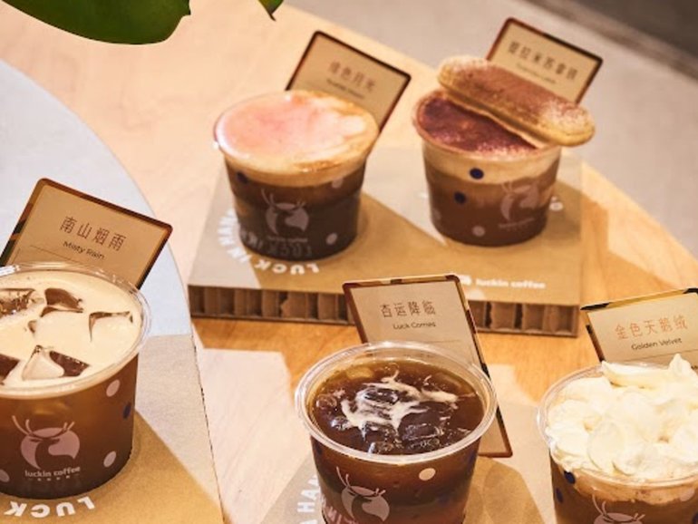 Chinese coffee giant Luckin opened its first flagship with premium drinks as the company takes on Starbucks Reserve.