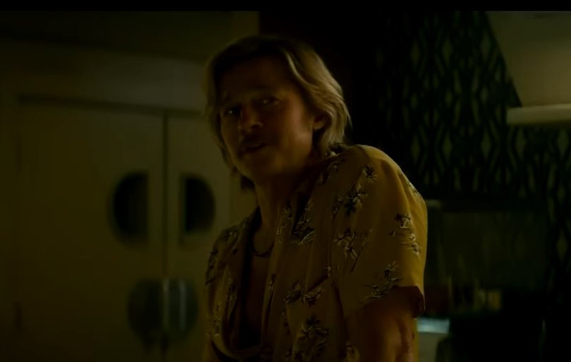 Brad Pitt in a screengrab from the trailer of The Adventures of Cliff Booth.