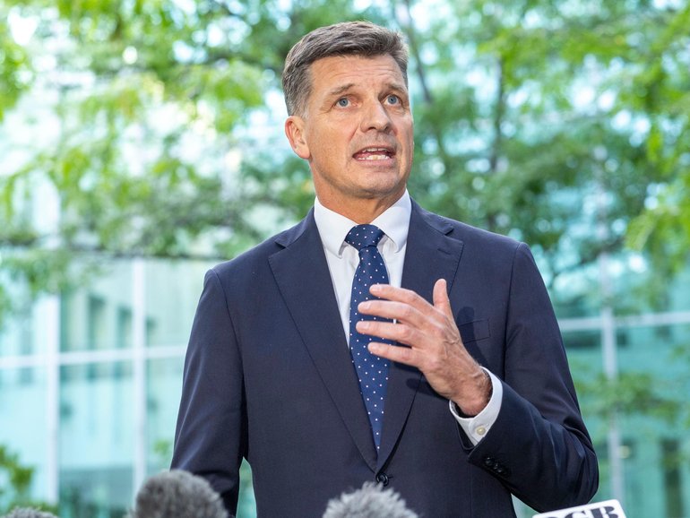 Liberal MP Angus Taylor has resigned from Opposition Leader Sussan Ley's shadow cabinet, setting the stage for a formal leadership challenge.