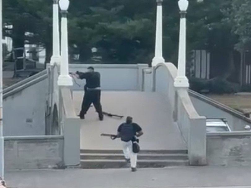 Sajid and Naveed Akram during the Bondi Beach terror attack. 