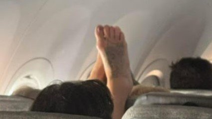 Online outrage after passengers behaviour during flight.