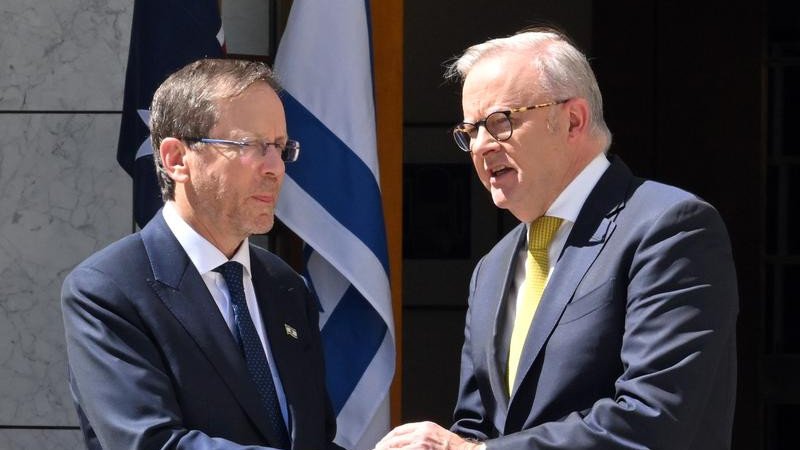 Isaac Herzog says his trip to Australia has been an opportunity for healing.