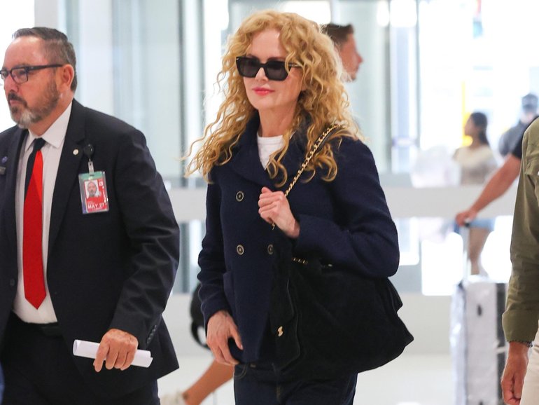 Nicole Kidman was spotted leaving Sydney on Wednesday, dripping in stylish Chanel garments after a short mystery visit to the city.