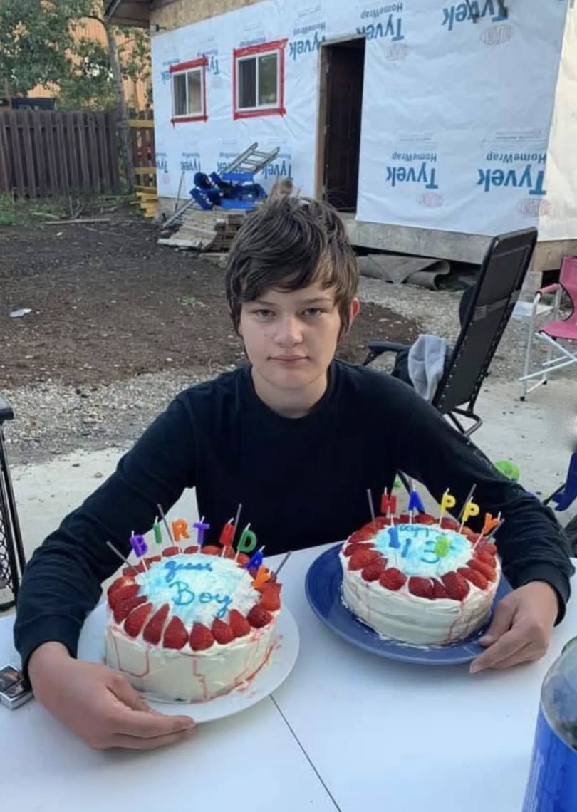 The transgender gunman who murdered his mother and brother before killing six people in the second-deadliest school shooting in Canadian history has been pictured for the first time. Jesse Van Rootselaar, 18, opened fire in the library at Tumbler Ridge Secondary School in British Columbia on Tuesday afternoon. Picture: Unknown