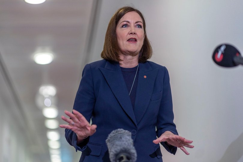 Liberal Senator for Victoria, Senator Sarah Henderson during a presser in Parliament House in Canberra. Gary Ramage