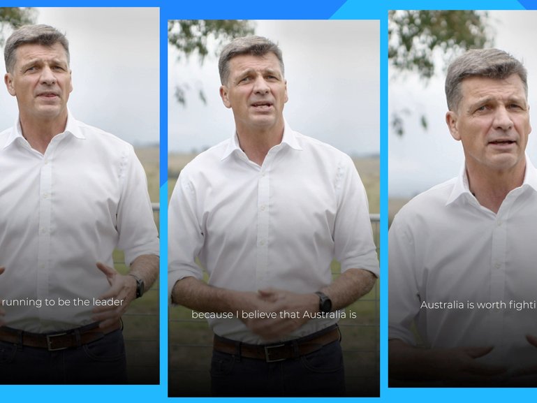 Angus Taylor is running for the Liberal leadership.