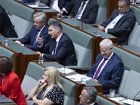 Question Time in the House of Represenrtatives in Parliament House in Canberra. Angus Taylor after resigning from Sussan Ley’s front bench and has gone to the back bench during Question Time, in the House of Representatives in Parliament House in Canberra.