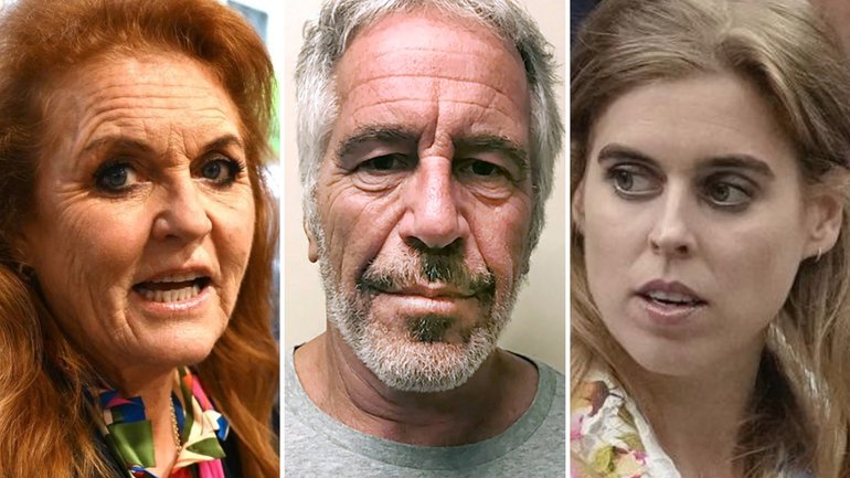 Prince Beatrice (right) was witness to a phone call that her mother, Sarah Ferguson (left) made to defend Jeffrey Epstein.