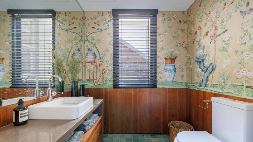 One of the three bathrooms.