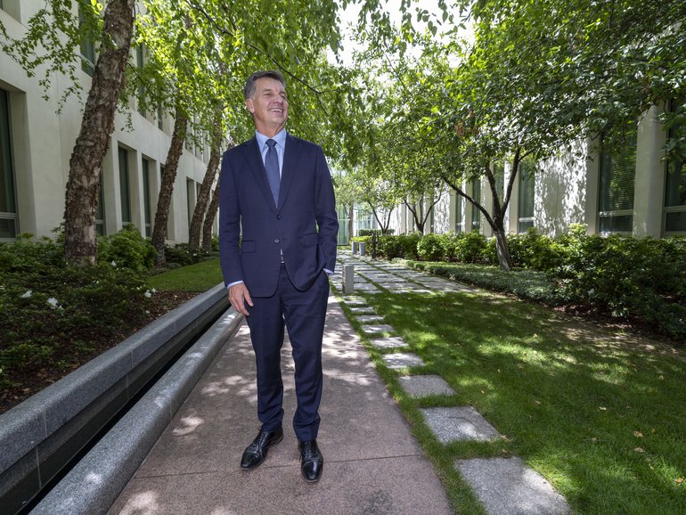 Angus Taylor outlined his policy priorities in his first speech since wresting leadership of the Liberal party from Sussan Ley. 