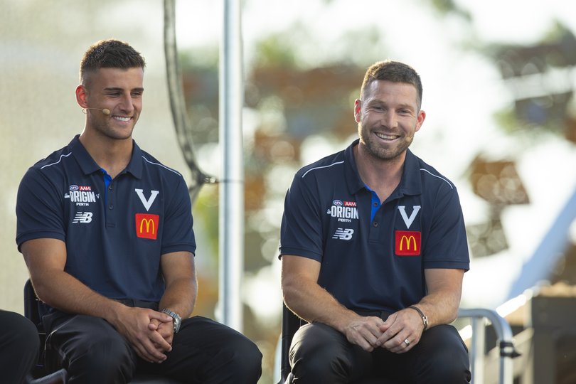 Nick Daicos and Toby Greene.