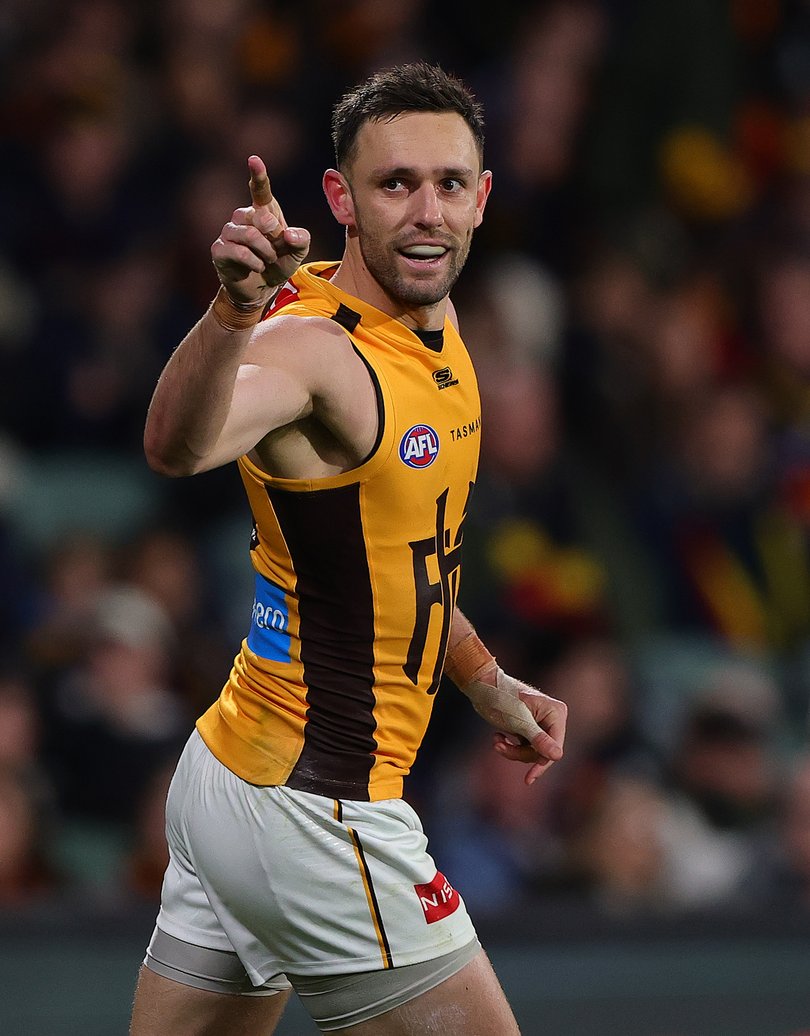 Jack Gunston has enjoyed a renaissance at the Hawks. 