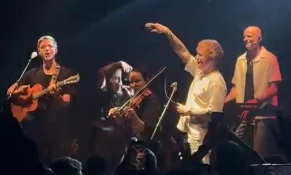 Ed Sheerhan belted out several of his hits.